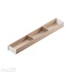 AMBIA-LINE medinis rėmelis, plotis 100 mm, gylis 650 mm, aukštis 49,9 mm, Bardolino ąžuolas / baltas