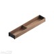 AMBIA-LINE medinis rėmelis, plotis 100 mm, gylis 550 mm, aukštis 49,9 mm, Tenesio riešutmedis / juodas