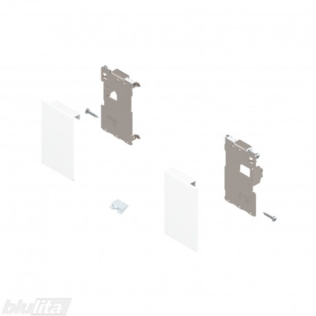 LEGRABOX vidinio stalčiaus fasado laikiklių komplektas, M aukštis, baltos „Silk“ spalvos