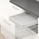 TANDEMBOX antaro M vidinio stalčiaus komplektas, NL&nbsp;650&nbsp;mm, 65&nbsp;kg, BLUMOTION, pilkas „White Aluminium“