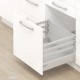 TANDEMBOX antaro C+2xZRR stalčiaus komplektas su 3&nbsp;x&nbsp;relingais, NL&nbsp;450&nbsp;mm, 65&nbsp;kg, BLUMOTION, pilkas „White Aluminium“