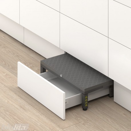 SPACE STEP komplektas su šviesiai pilku TANDEMBOX antaro N stalčiumi