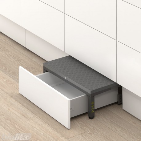 SPACE STEP komplektas su šviesiai pilku TANDEMBOX antaro K stalčiumi