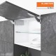 AVENTOS HK top pakėlimo sistema, 2 x 29 mechanizmai, medžio&nbsp;/ plokštės fasadas, pilki dangteliai