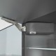 AVENTOS HK top pakėlimo sistema, 3 x 25 mechanizmai, medžio&nbsp;/ plokštės fasadas, tamsiai pilki dangt., su SERVO-DRIVE