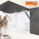 AVENTOS HK-XS pakėlimo sistema, 2xK15T mechanizmai, medžio/plokštės fasadas, 3x CLIP&nbsp;top lankstai, TIP-ON