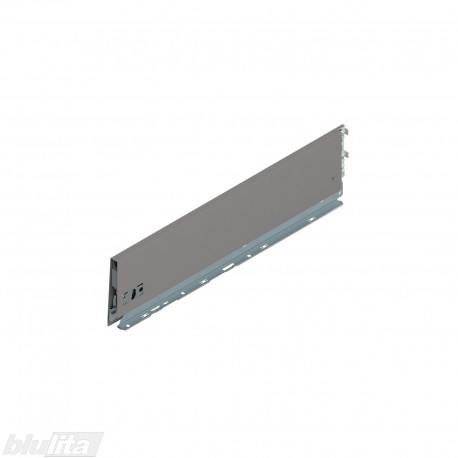 MERIVOBOX stalčiaus šonas NL&nbsp;500&nbsp;mm, K&nbsp;aukštis, pilkos „Indium“ spalvos, kairys
