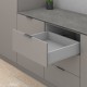 MERIVOBOX K stalčiaus komplektas, NL&nbsp;600&nbsp;mm, 40&nbsp;kg, BLUMOTION, pilkas „Indium“