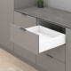 MERIVOBOX K stalčiaus komplektas, NL&nbsp;600&nbsp;mm, 70&nbsp;kg, BLUMOTION, baltas „Silk“, EXPANDO&nbsp;T