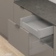 MERIVOBOX K vidinio stalčiaus komplektas, NL&nbsp;600&nbsp;mm, 40&nbsp;kg, BLUMOTION, pilkas „Indium“