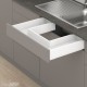 MERIVOBOX M stalčius po kriaukle, NL&nbsp;500&nbsp;mm, 40&nbsp;kg, TIP-ON BLUMOTION, baltas „Silk“, EXPANDO&nbsp;T