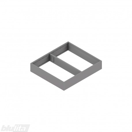 AMBIA-LINE plieninis rėmelis su magnetine nugarėle, plotis&nbsp;242&nbsp;mm, gylis 270&nbsp;mm, aukštis 50,7 mm,&nbsp;pilkos „Indium“ spalvos