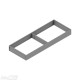 AMBIA-LINE plieninis rėmelis, plotis&nbsp;200&nbsp;mm, gylis 550&nbsp;mm, aukštis 51,05 mm,&nbsp;pilkos „Indium“ spalvos