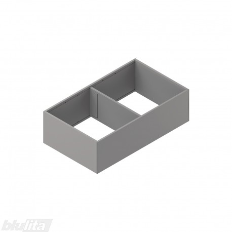 AMBIA-LINE plieninis rėmelis su magnetine nugarėle, plotis&nbsp;218&nbsp;mm, gylis 370&nbsp;mm, aukštis 111&nbsp;mm,&nbsp;pilkos „Indium“ spalvos