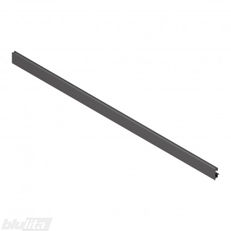 LEGRABOX vidinio stalčiaus fasado profilis, ilgis 1043 mm, su įlaida, juodos „Carbon“ spalvos, simetriškas