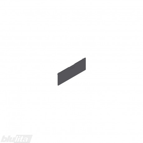 LEGRABOX stalčių šonų dangtelis su Blum logotipu, vidinis, stalčiams N, tamsiai pilkos „Orion“ spalvos, simetriškas