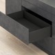 LEGRABOX C pure stalčiaus komplektas, NL&nbsp;450&nbsp;mm, 70&nbsp;kg, TIP-ON BLUMOTION, juodas „Carbon“
