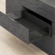 LEGRABOX C free stalčiaus komplektas su stiklu, NL&nbsp;450&nbsp;mm, 70&nbsp;kg, BLUMOTION, juodas „Carbon“, EXPANDO&nbsp;T