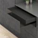 LEGRABOX M vidinio stalčiaus komplektas, NL&nbsp;450&nbsp;mm, 40&nbsp;kg, TIP-ON BLUMOTION, juodas „Carbon“