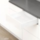 TANDEMBOX antaro K stalčiaus komplektas, NL&nbsp;450&nbsp;mm, 30&nbsp;kg, TIP-ON BLUMOTION, baltas „Silk“