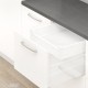 TANDEMBOX antaro K vidinio stalčiaus komplektas, NL&nbsp;450&nbsp;mm, 30&nbsp;kg, BLUMOTION, baltas „Silk“