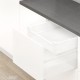 TANDEMBOX antaro K vidinio stalčiaus komplektas, NL&nbsp;450&nbsp;mm, 30&nbsp;kg, TIP-ON BLUMOTION, baltas „Silk“