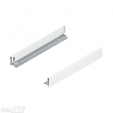 LEGRABOX pure stalčiaus šonai 600&nbsp;mm, M aukštis, baltos „Silk“ spalvos