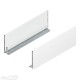 LEGRABOX pure stalčiaus šonai 650&nbsp;mm, F aukštis, baltos „Silk“ spalvos