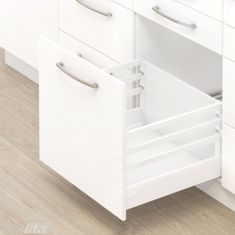 TANDEMBOX antaro C + 2 ZRR stalčiaus komplektas, baltas
