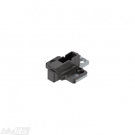 Kryžminė CLIP lanksto plokštelė, 9&nbsp;mm, tvirtinama medvaržčiais, reguliuojama ekscentriku, juodos „Onyx“ spalvos