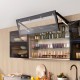 AVENTOS HF top komplektas, F2501 mech., F35 svertai, plataus profilio fasadas, pilki dangteliai