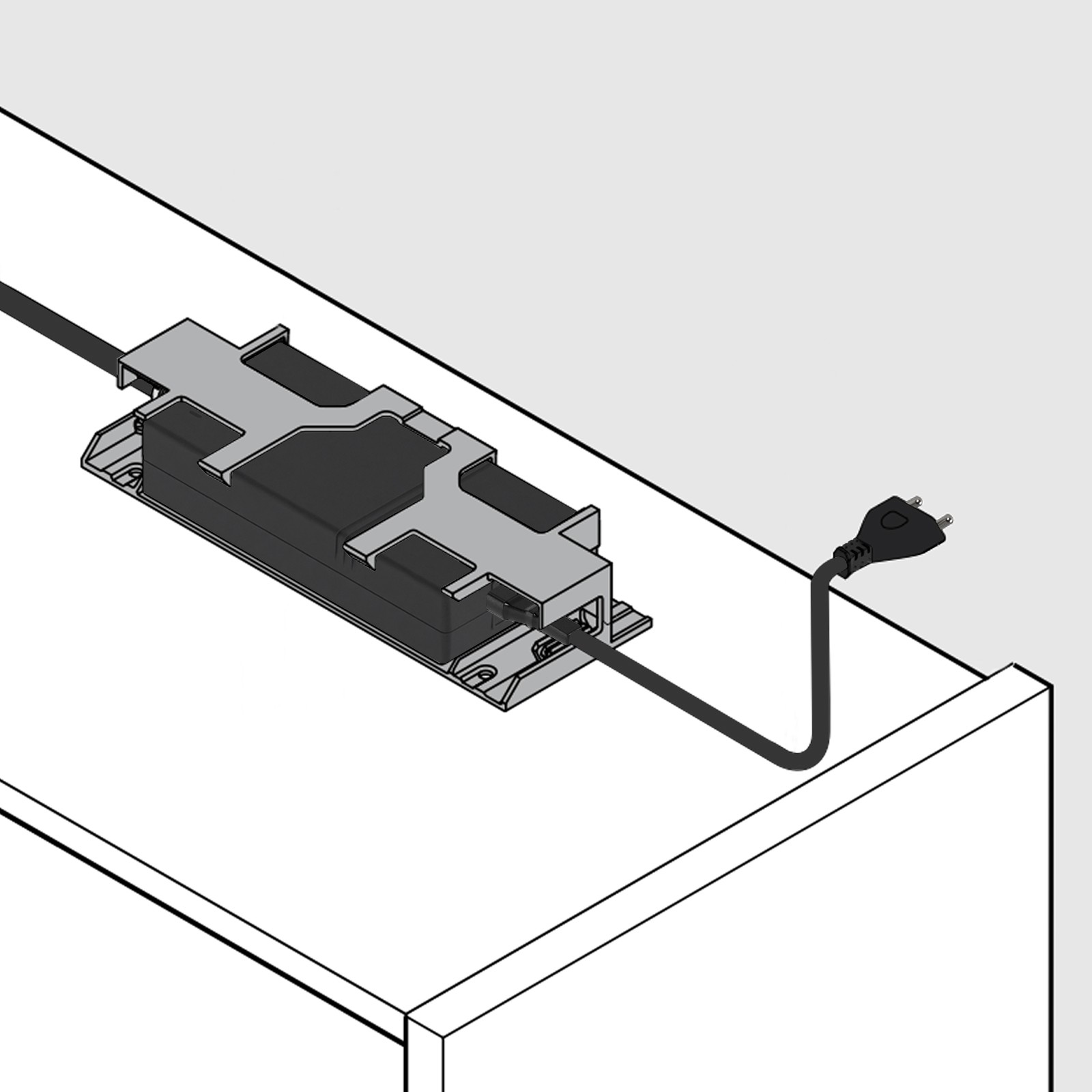  Visam baldų komplektui reikia įsigyti SERVO-DRIVE transformatorių ir jo laikiklį 