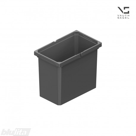 VS ENVI Free vidutinis kibiras, 22 L, aukštis 326 mm, plotis 230 mm, gylis 383&nbsp;mm,&nbsp;tamsiai pilkas „Lava“
