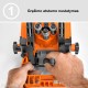 ECODRILL įrenginys lankstų gręžimui, su Ø 35 mm freza ir 2 grąžtais Ø 8 mm NEW