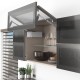 AVENTOS HF top komplektas, F2801 mech., F39 svert., plataus profilio fasadas, pilki dangt., su SERVO-DRIVE