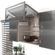 AVENTOS HF top komplektas, F2801 mech., F39 svertai, siauro profilio fasadas, pilki dangteliai