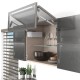 AVENTOS HF top komplektas, F2501 mech., F35 svert., siauro profilio fasadas, pilki dangt., su SERVO-DRIVE