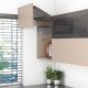 AVENTOS HF top komplektas, F2501 mech., F35 svertas, plataus prof. ir medžio/plokštės fasadas, pilkas dangtelis