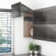 AVENTOS HF top komplektas, F2501 mech., F32 svertas, plataus profilio fasadas, tam. pilkas dangtelis