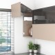 AVENTOS HF top komplektas, F2501 mech., F32 svert., siauro prof. ir medžio/plokštės fasadas, baltas dangt., su SERVO-DRIVE