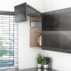 AVENTOS HF top komplektas, F2501 mech., F35 svert., plataus profilio fasadas, pilkas dangt., su SERVO-DRIVE
