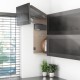 AVENTOS HF top komplektas, F2501 mech., F32 svert., plataus profilio fasadas, tam. pilkas dangt., su SERVO-DRIVE
