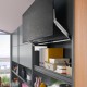 AVENTOS HL top komplektas, L2201 mech., L35 svertai, plonas medžio/plokštės fasadas, balti dangteliai