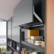 AVENTOS HL top komplektas, L2511 mech., L39 svertai, medžio/plokštės fasadas, pilki dangteliai