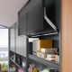 AVENTOS HL top komplektas, L2201 mech., L35 svertai, siauro alium. prof. fasadas, balti dangteliai