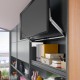 AVENTOS HL top komplektas, L2501 mech., L38 svertai, siauro alium. prof. fasadas, balti dangteliai