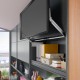 AVENTOS HL top komplektas, L2201 mech., L32 svertai, siauro alium. prof. fasadas, pilki dangteliai