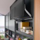 AVENTOS HL top komplektas, L2211 mech., L35 svertai, plataus alium. prof. fasadas, pilki dangteliai, su SERVO-DRIVE