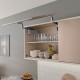 AVENTOS HS top pakėlimo sistema, S2501 mechanizmai, medžio / plokštės fasadas, pilki dangteliai, su SERVO-DRIVE