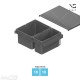 Šiukšliadėžių VS ENVI Flex Flat komplektas,&nbsp;KB nuo 600&nbsp;mm, stalčiaus NL 450-650 mm, kibirų aukštis&nbsp;– 216&nbsp;mm, talpa&nbsp;– 18, 10 l